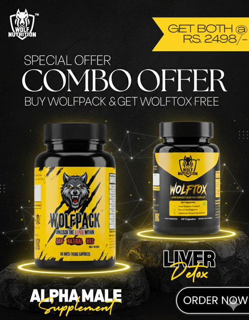 Combo Offer - Wolfpack (Testa Strength Stamina) & Wolftox (Liver Detox & Support)