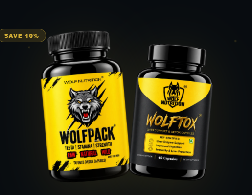 Wolfpack (30 Capsules) + Wolftox (60 Capsules) Combo